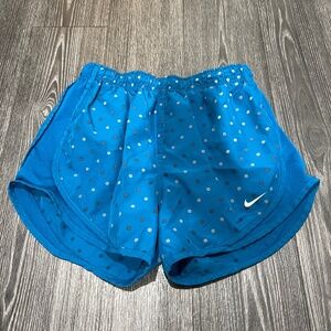 Nike Dri-FIT Polka Dot Running Shorts Blue | Women’s Small